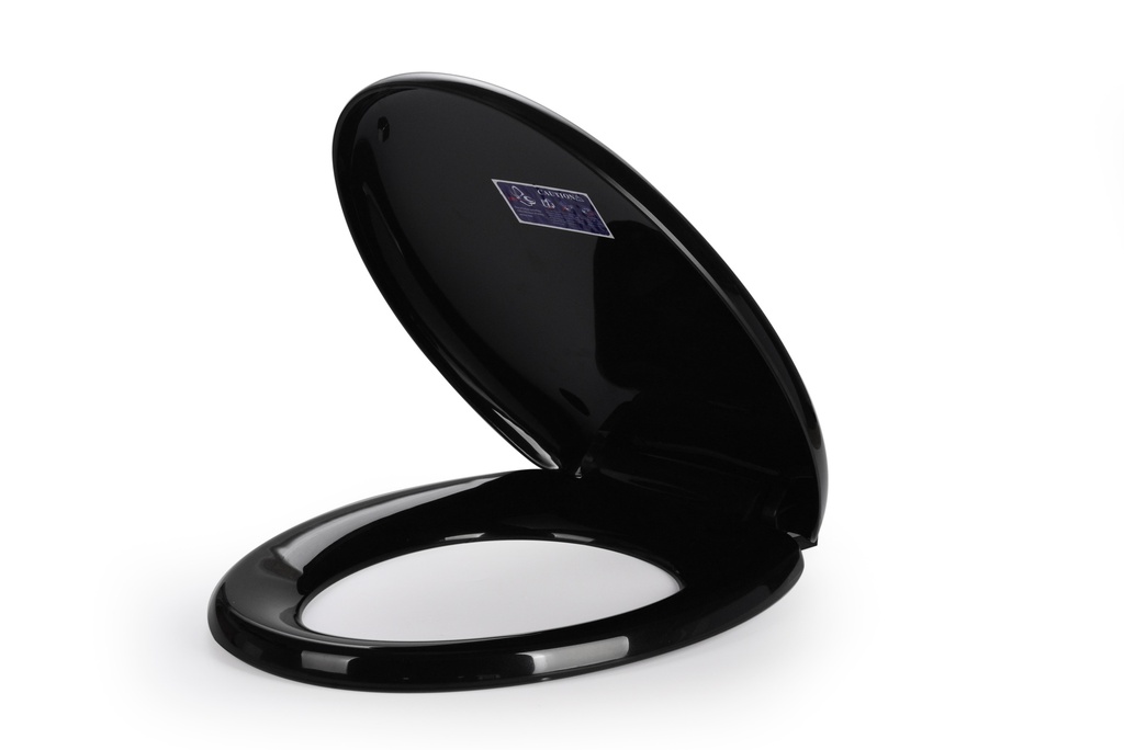 WC-istuimen kansi musta