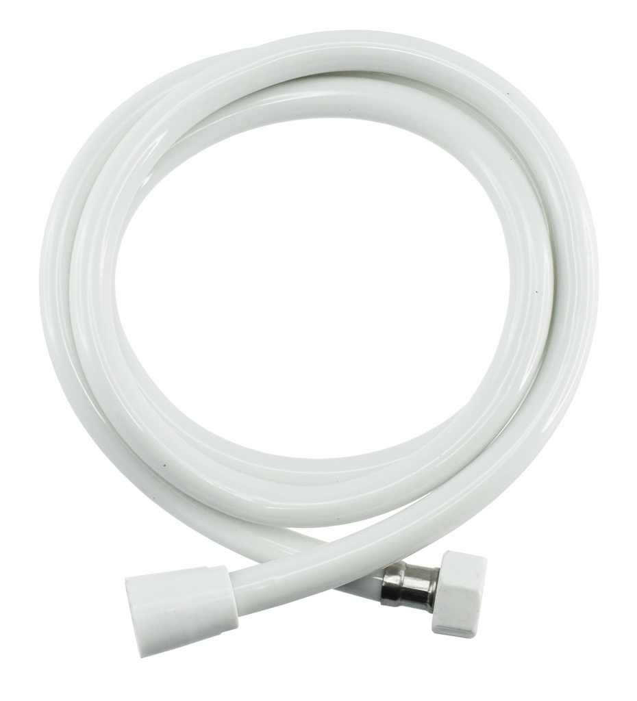 Suihkuletku 2,5 m valkoinen