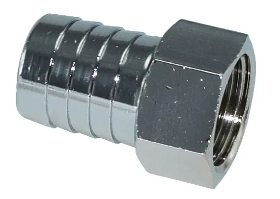 Letkuliitin 1/2"-19 sisäkierre kromattu