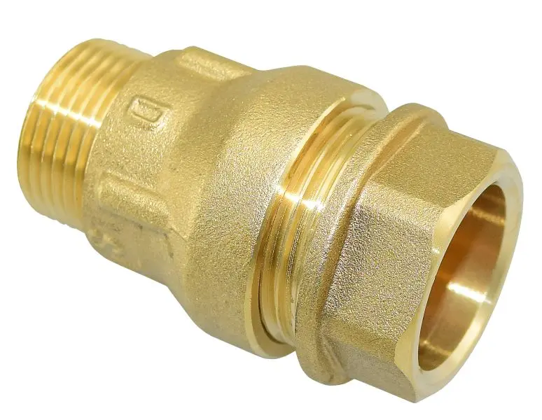 Liitin muovi-rauta 25-3/4" ulkokierre messinki