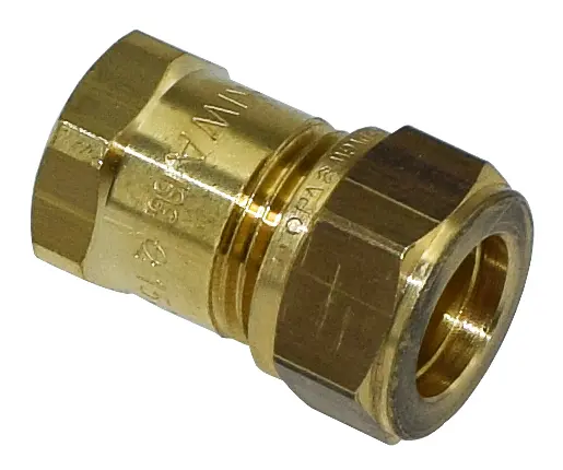 Puserrusliitin sisäkierre 3/8" - 15