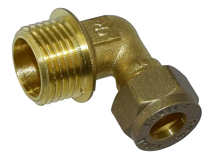 Puserrusliitin kulma ulkokierre 1/2" - 10