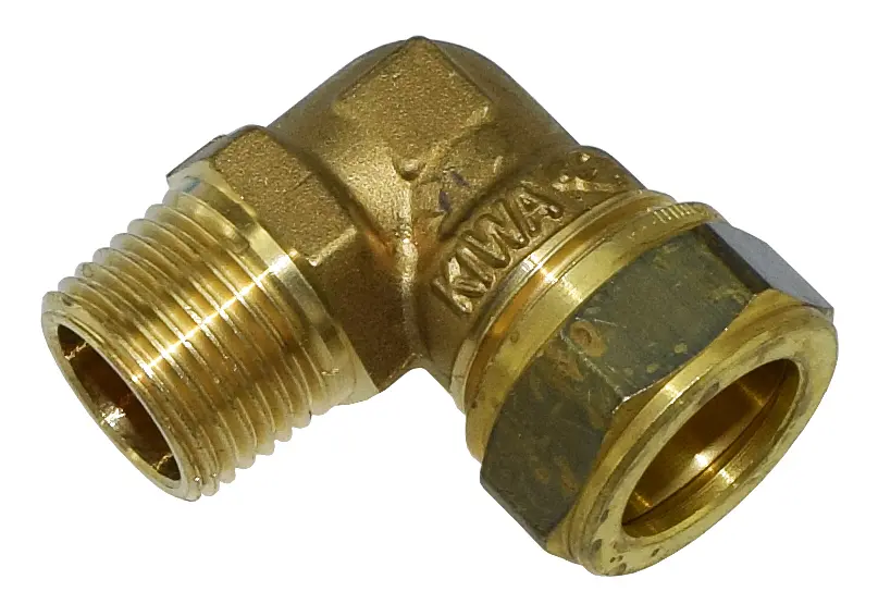 Puserrusliitin kulma ulkokierre 1/2" - 18