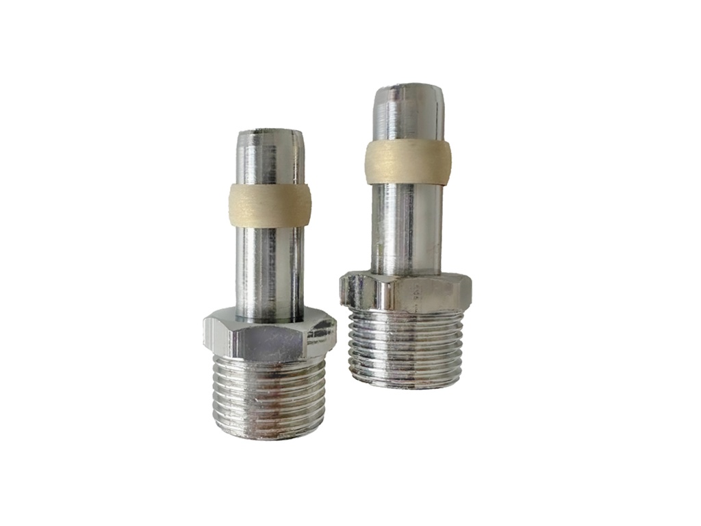 Hanan asennusliitin 3/8" UK x 10 mm 2 kpl sis. helmet