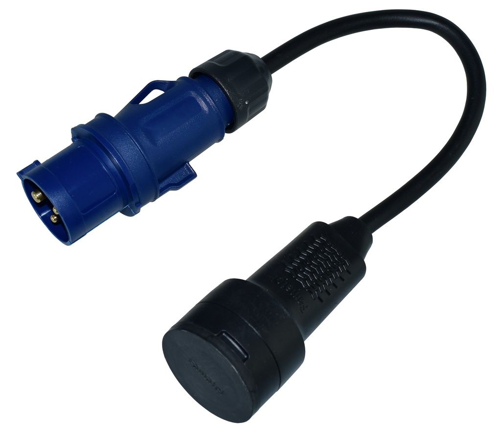 Adapteri Caravan maadoitettu 0,5 m uros