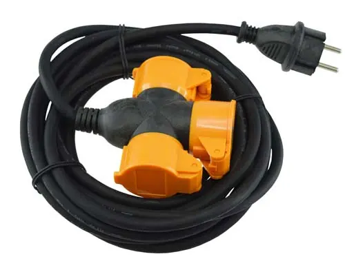 Jatkojohto 3-osainen 3x1.5H05RR-F 5 m IP44