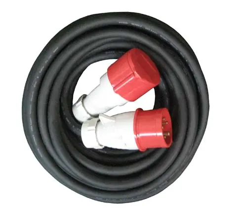Jatkojohto 5x2.5H07RN-F 16A 10 m IP44 vaihevaihdin