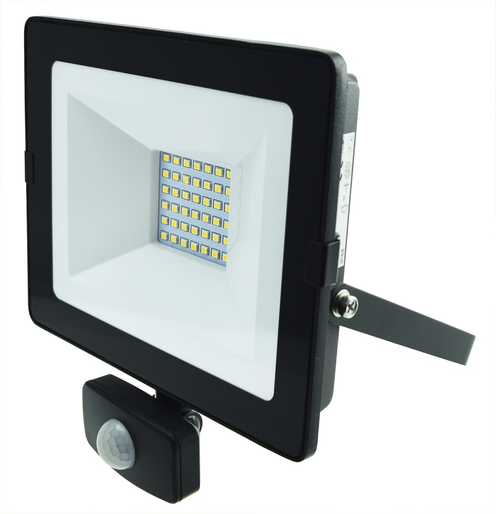 Valonheitin PROMO tunnistin 30 W 3000 lm 4000K IP44 musta