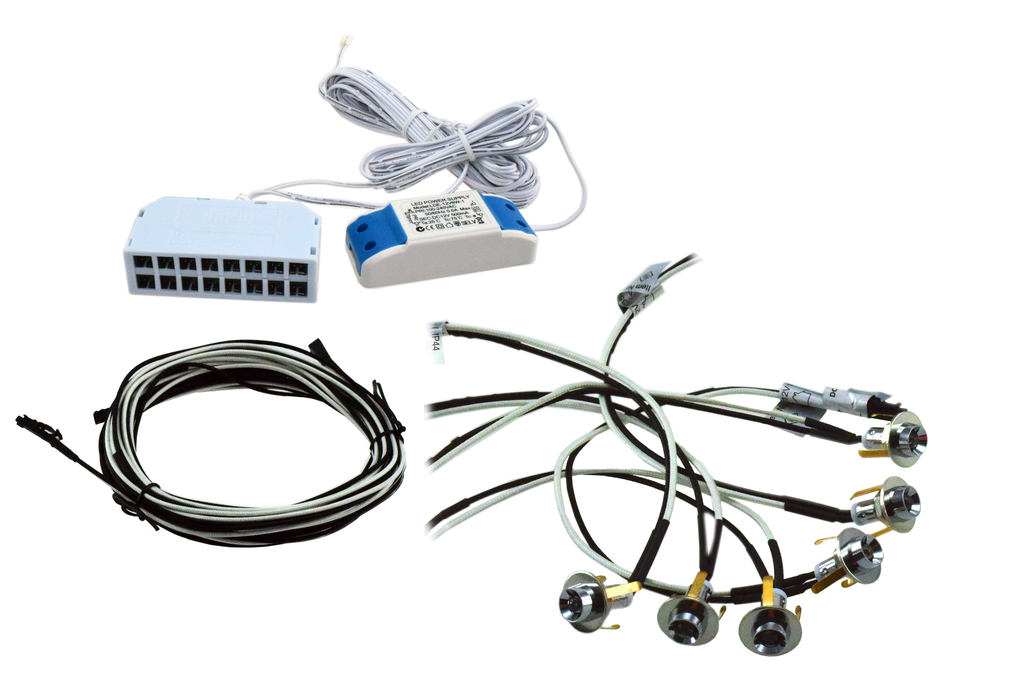 Saunavalosarja Harju 6-osainen 12 V 6x0,35 W 3K 16 mm IP44