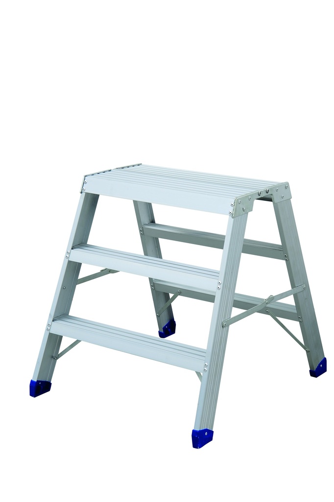 Työpukki leveä 3 askelmaa alumiinia 310 x 610 mm 730 mm