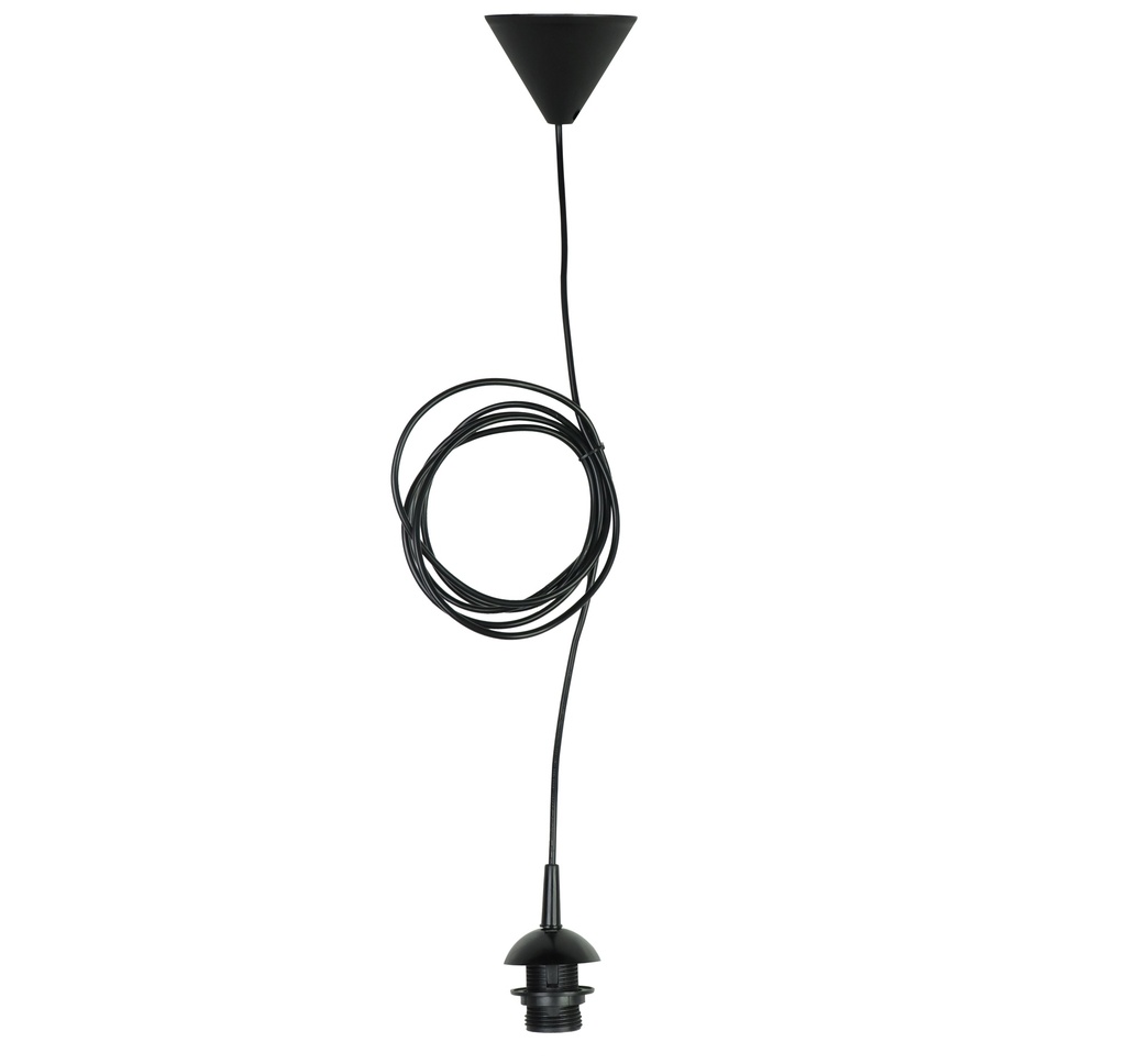 Valaisinripustussarja laipalla HARJU E27 3,5 m musta