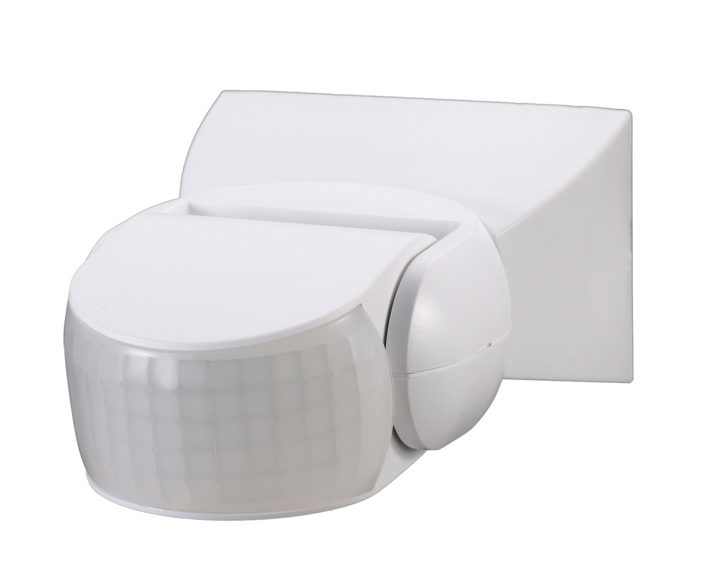 Liiketunnistin 180° IP65 valkoinen