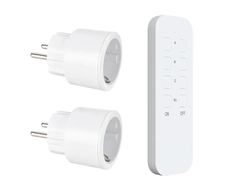 Kauko-ohjattava pistorasia 2-osainen 10A/2300 W  IP20