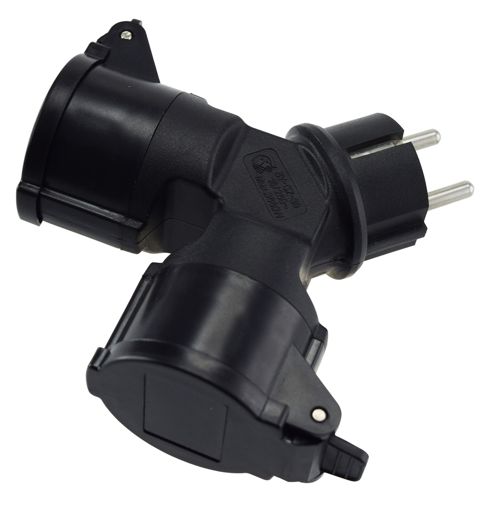 Haaroitin 2-osainen maadoitettu IP44