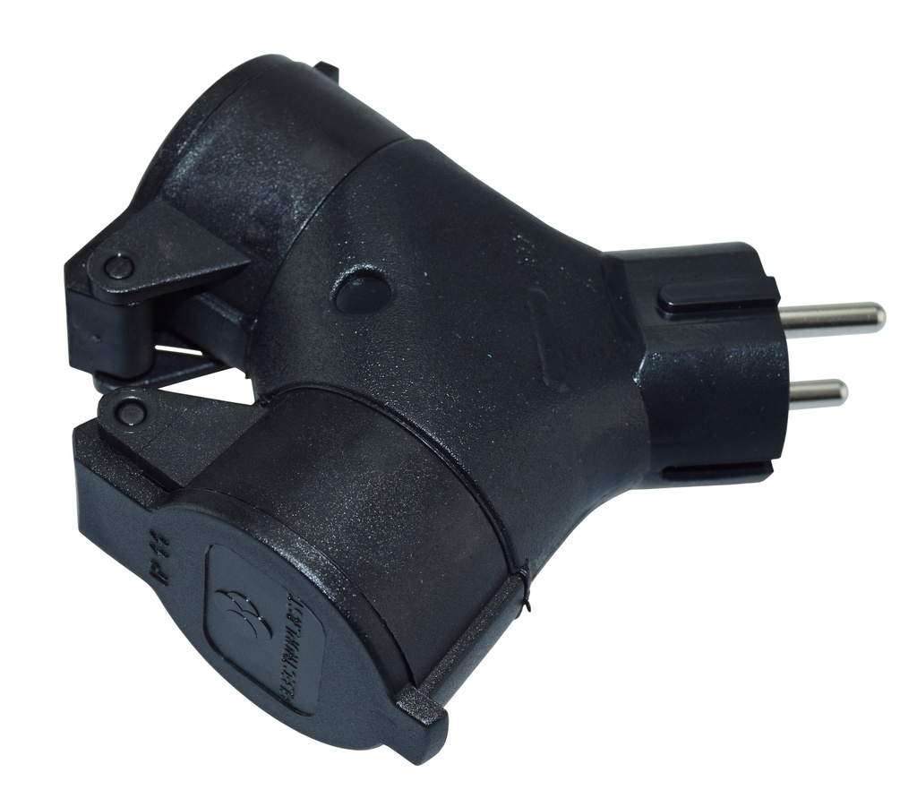 Haaroitin 2-osainen maadoitettu IP44