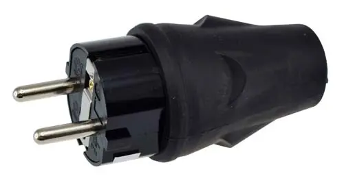 Pistotulppa maadoitettu IP44 kumia irto