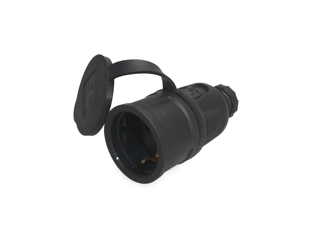 Jatkopistorasia 1-osainen IP44