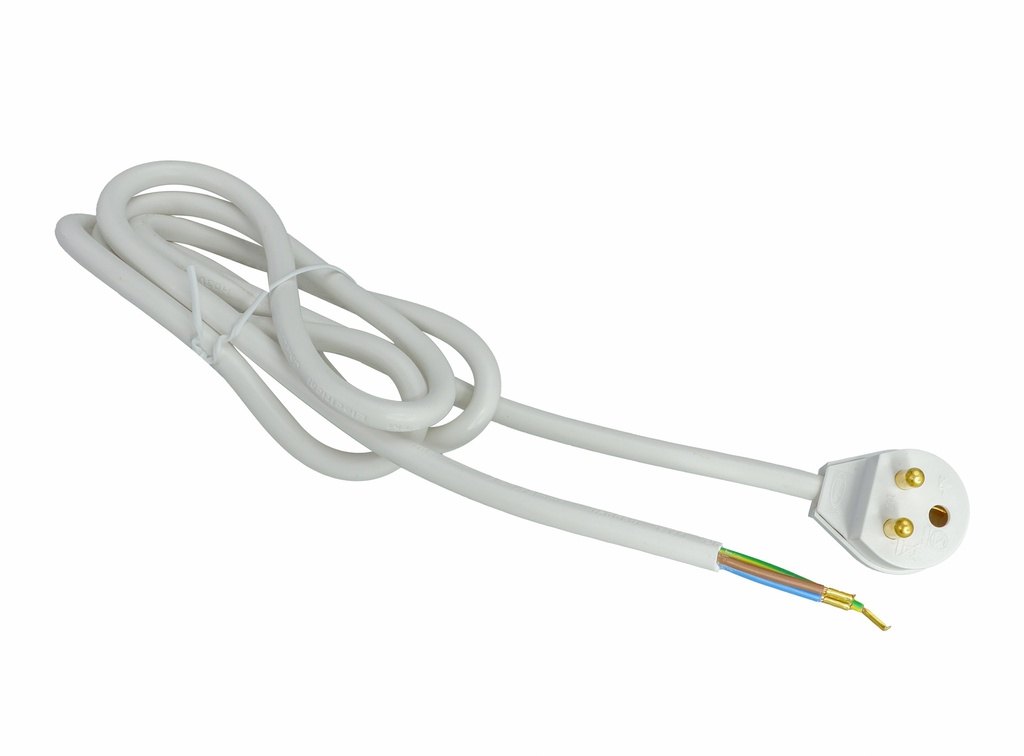 Valaisinpistotulppajohto 300 cm maadoitettu