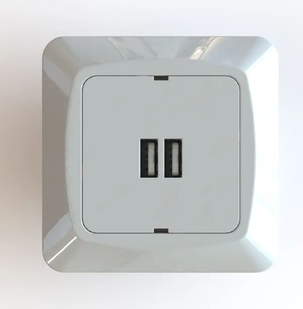 Latauspistorasia Etman USB 2-osainen 3,4 A