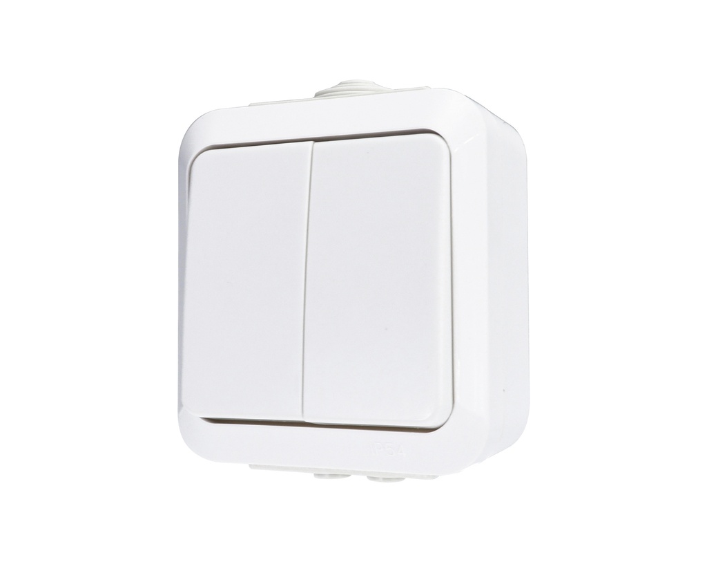 Kytkin NORDIC 5 kruunu pinta IP44 JL