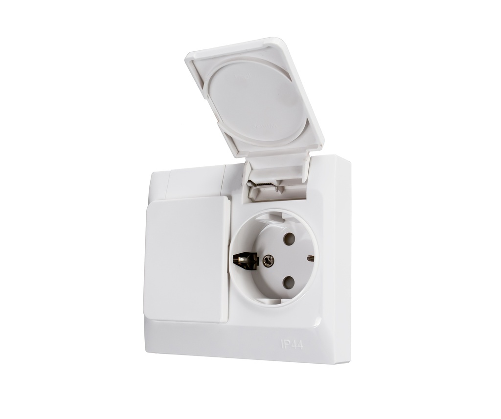 Pistorasia NORDIC 2-os uppo maadoitettu IP44 JL