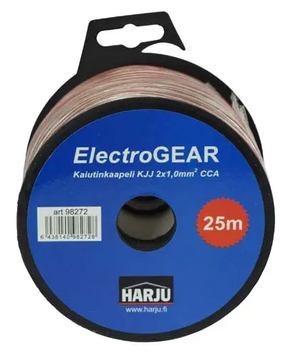 Kaiutinkaapeli KJJ 2x1,0 25 m