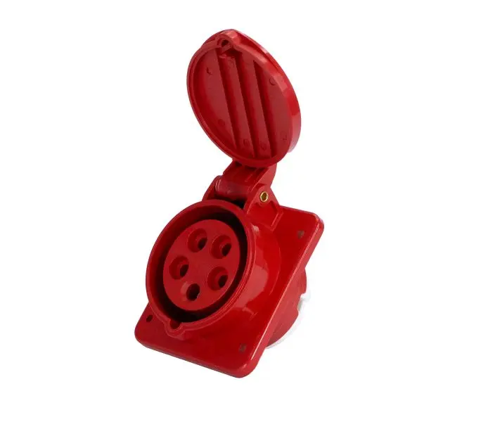 Voimavirtajatkopistorasia 5-napainen 16A 400 V uppo