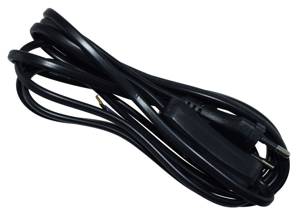 Välikytkinjohto Harju 2 m + 0,5 m musta