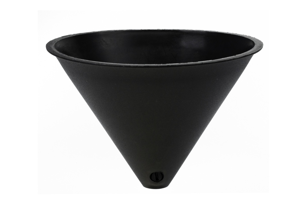 Kattokuppi 120 mm musta