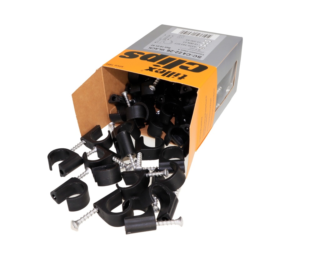 Ruuvikiinnike SC-C4  22-26 5x45 T-20 musta 50 kpl