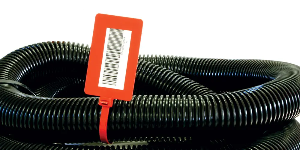 Nippuside merkintäkilvellä 7,5x280 punainen 50 kpl