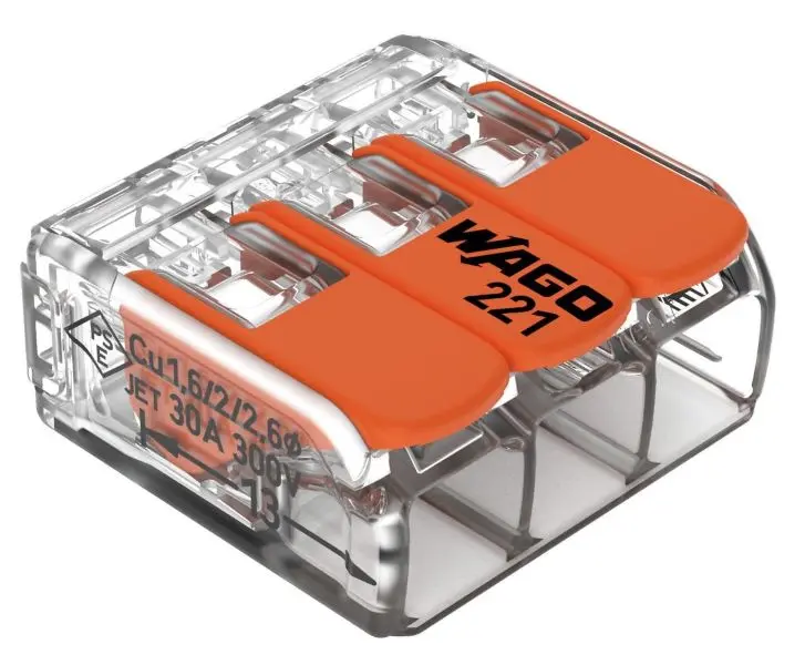 Wago vipuliitin 3-napainen 0.5-6 mm² 8 kpl