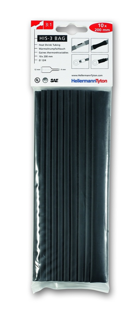 Kutisteletku HIS-3-BAG 3/1 musta