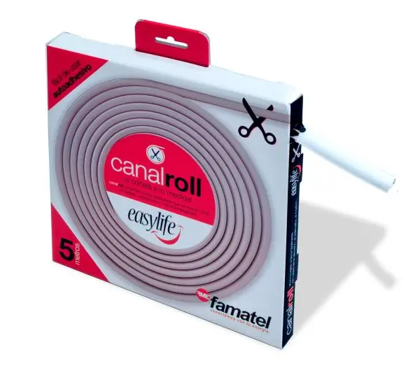 Asennuskanava rulla 10x16x5000 mm tarralla