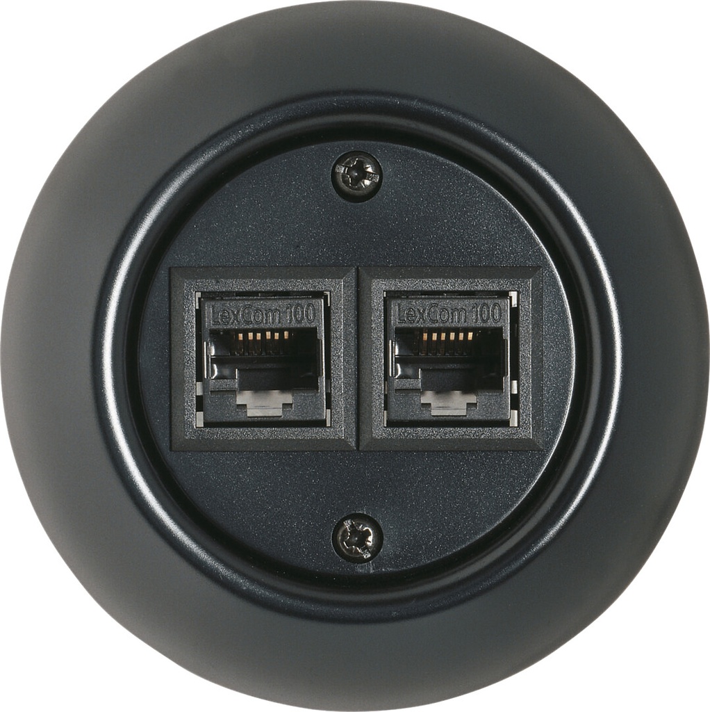 Datapistorasia Schneider Renova 2XRJ45 Cat 6 musta