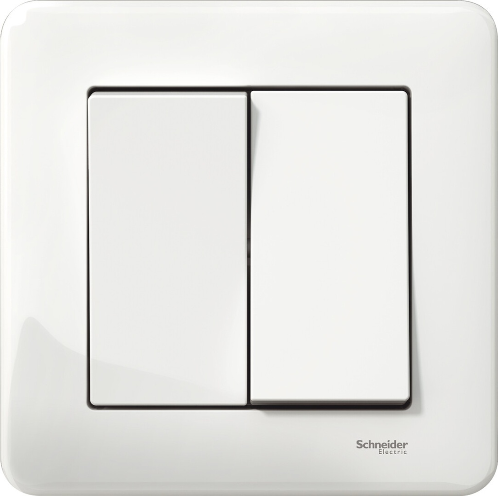 Kytkin Exxact 6+6 uppo valkoinen