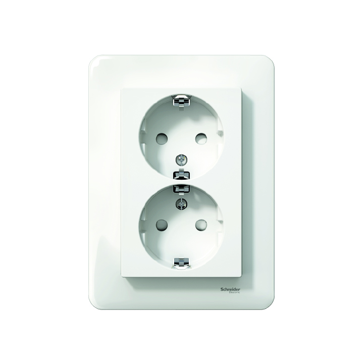 Pistorasia Schneider Exxact 2-os maadoitettu uppo valkoinen