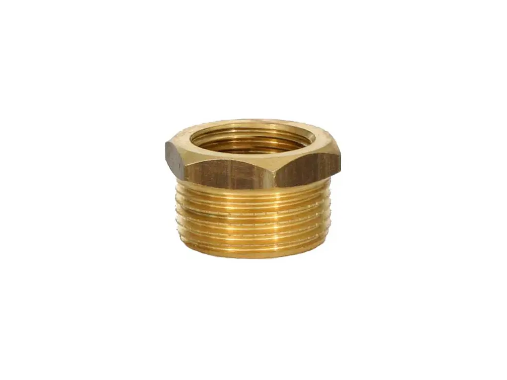 Supistusnippa 1" - 3/4" sisäkierre messinki