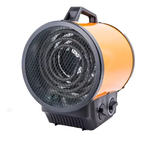 [3202] Rakennuslämmitin 2kW pyöreä metallia