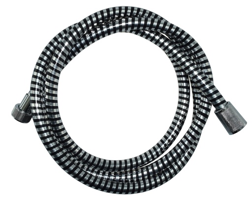 [5042] Suihkuletku musta/hopea 2 m