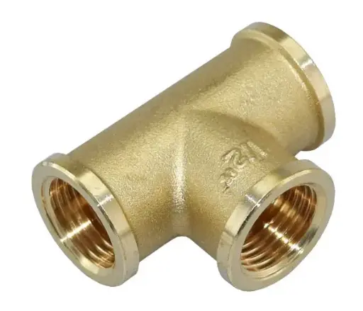 [5177] T-yhde 1/2" messinki