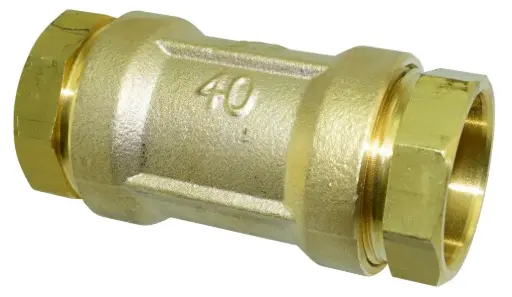 [5199] Liitin muovi-muovi 40-40 messinki