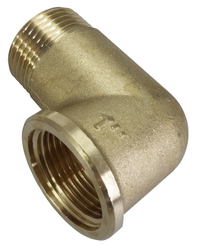 [5343] Piippukulma 1" sisäkierre-ulkokierre messinki