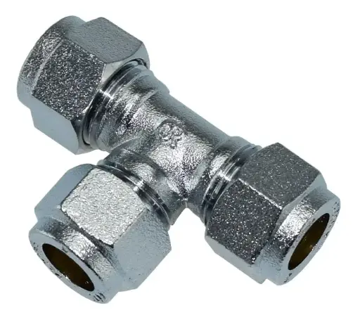 [5668] Puserrusliitin T-haara 10 kromattu STF