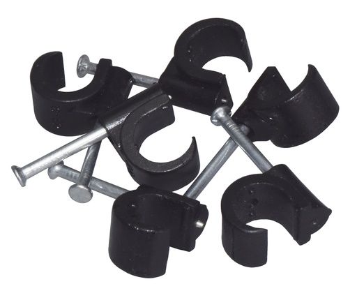 [19704] Naulakiinnike 8-12 mm musta 25 kpl