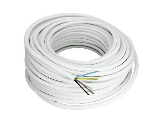 [41042] Asennuskaapeli MMJ 5x1,5S 50 m valkoinen