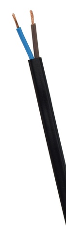 [41621] Asennuskaapeli MSO 2x0,75 N 100 m musta