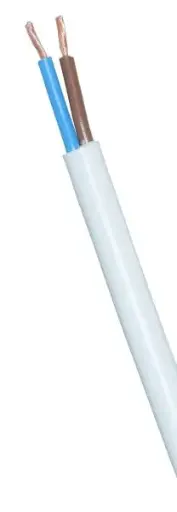 [41633] Asennuskaapeli MSOY 2x0,75 5 m valkoinen