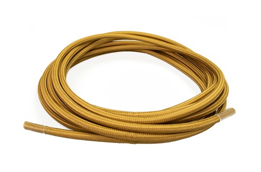 [41652] Asennuskaapeli kangaspäällysteinen 2x0.75 5 m v. ruskea