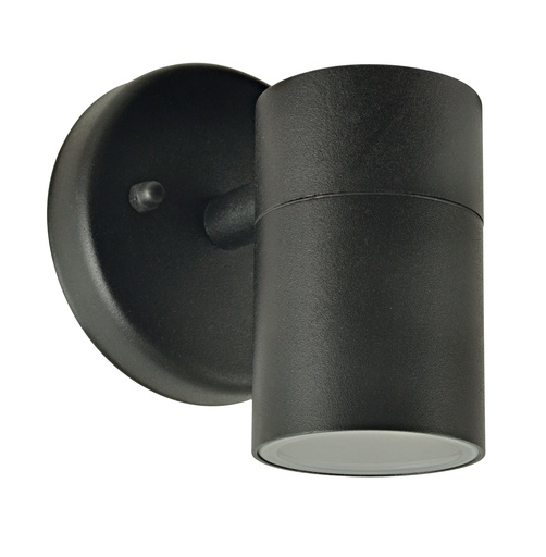 [48030] Seinävalaisin AMURI GU10 alas IP44 musta 